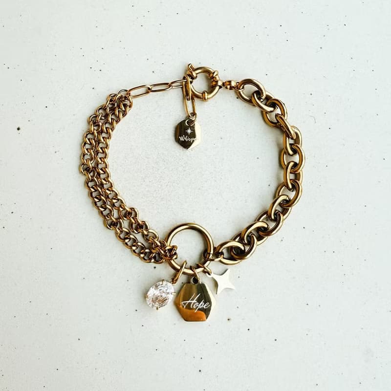 Hope - 法國夢想木鞋仙子鋯石手環 ( 預購 )