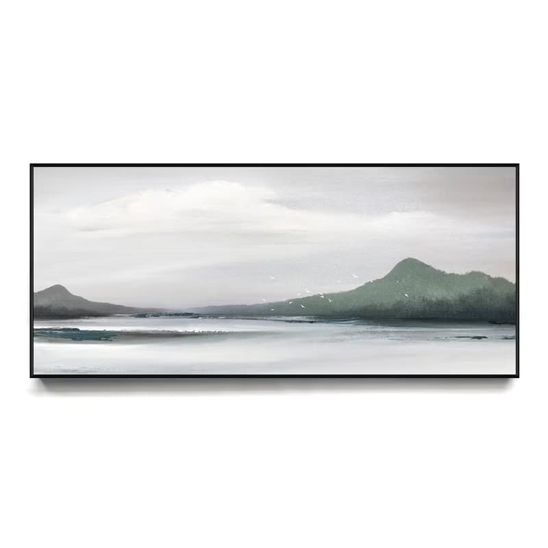 山水之間 - 中式山水風景掛畫/客廳裝飾畫/辦公室掛畫/