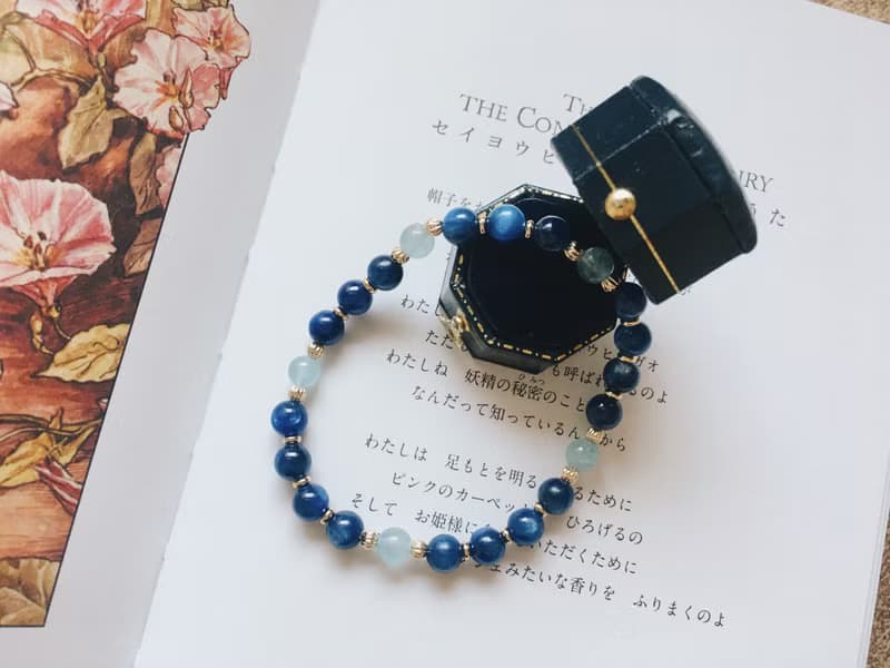 Enko | 藍調在發酵 海藍寶 藍晶石 14k包金手鍊