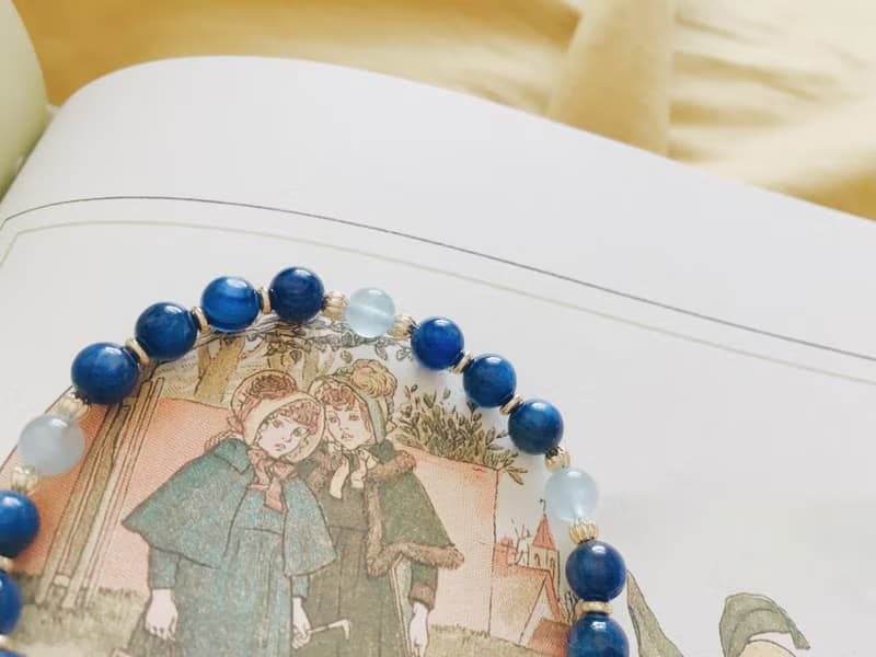 Enko | 藍調在發酵 海藍寶 藍晶石 14k包金手鍊