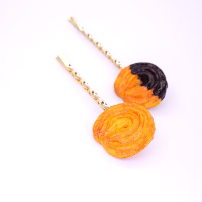 Playful Design 丹麥曲奇髮夾/朱古力醬丹麥曲奇髮夾