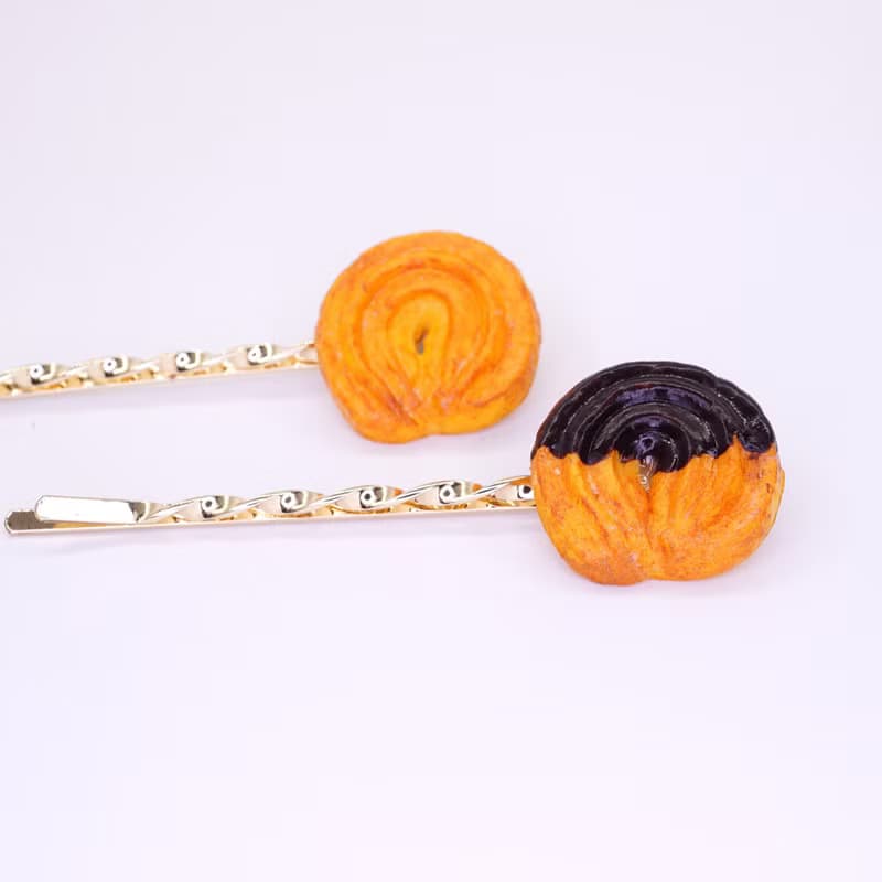 Playful Design 丹麥曲奇髮夾/朱古力醬丹麥曲奇髮夾