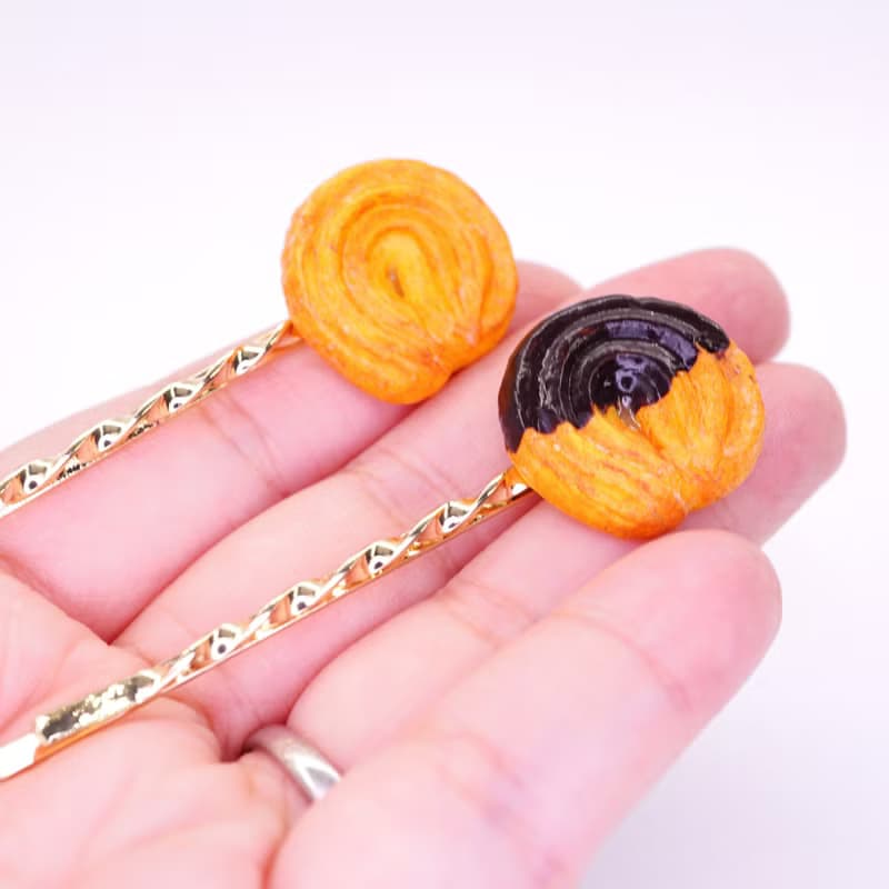 Playful Design 丹麥曲奇髮夾/朱古力醬丹麥曲奇髮夾