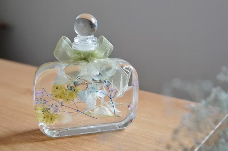 【 浮游花香水瓶 & 飾品聯名禮盒】簡約 純銀飾品