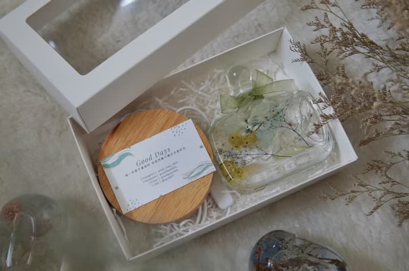【 浮游花香水瓶 & 飾品聯名禮盒】簡約 純銀飾品