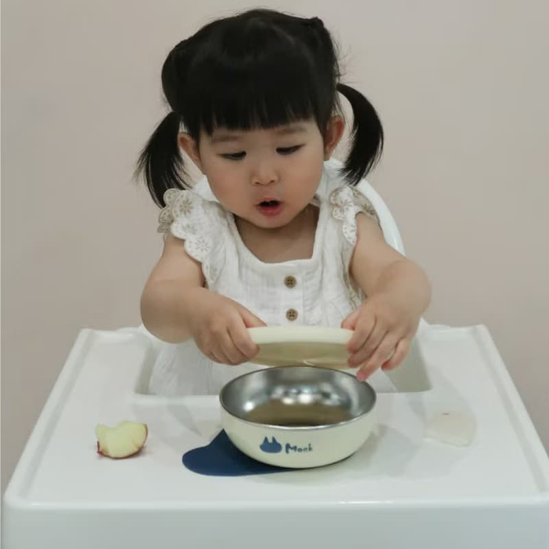 點心碗/小粥碗碗蓋 學習餐具 三色碗 ∣Moek X Jesper