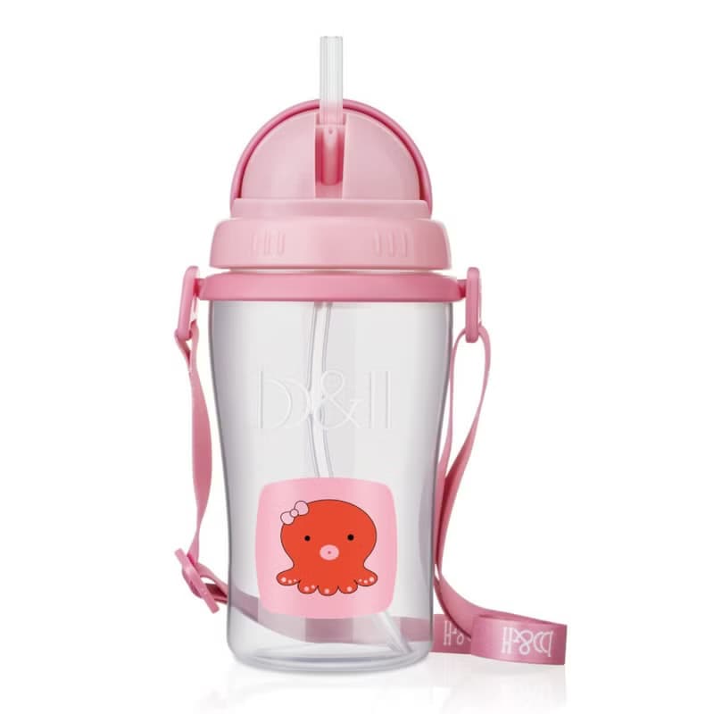 b&h 智多星便攜式兒童揹帶學習杯郊遊版 400ml - 八爪魚