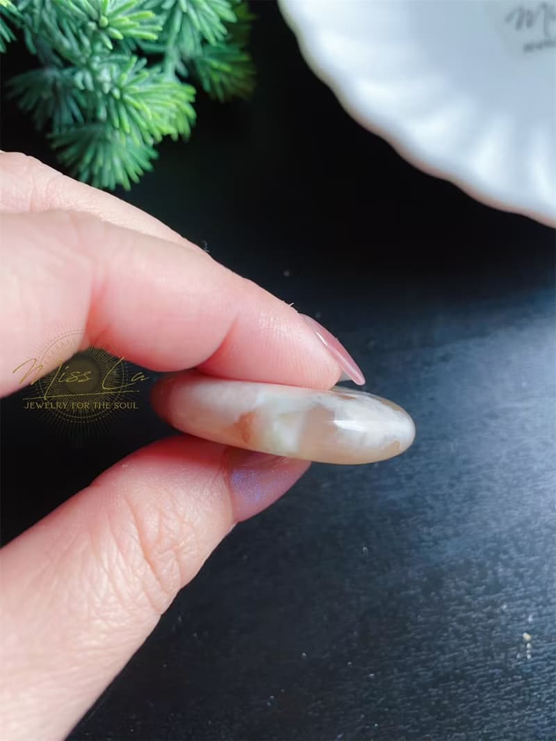 櫻花瑪瑙 厚庄 平安扣 小高貨 禮物 包掛 項鍊 生日禮物 閨