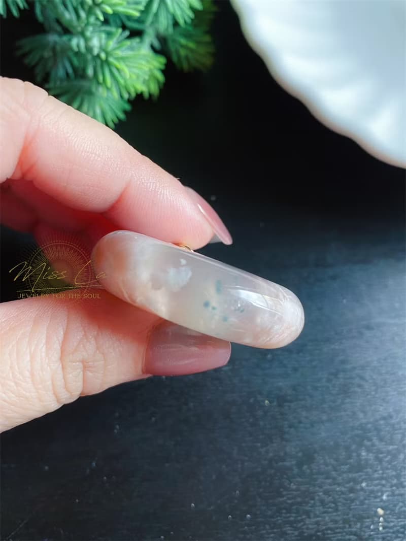 櫻花瑪瑙 厚庄 平安扣 小高貨 禮物 包掛 項鍊 生日禮物 閨