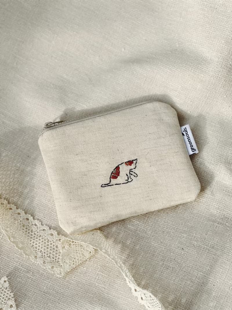 手刺繡零錢包/小收納袋