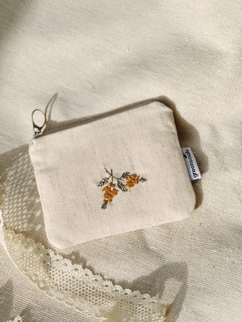 手刺繡零錢包/小收納袋