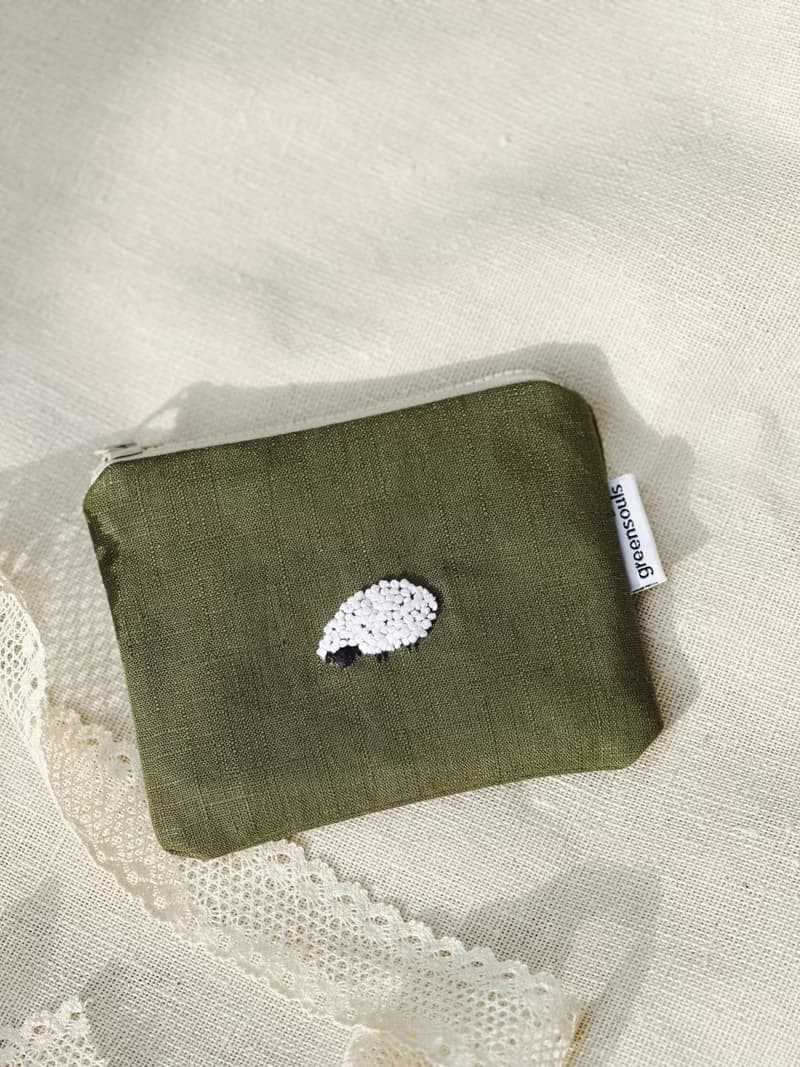 手刺繡零錢包/小收納袋