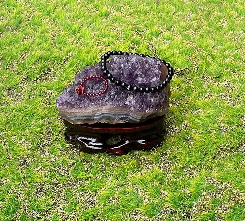 招財開運-天然原皮原礦夢幻漸層紫晶簇 紫水晶 消磁淨化 快速出貨