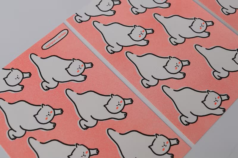 big big cat postcard - Cat Stretching