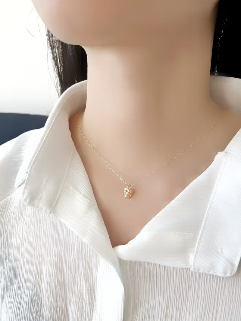 【精緻禮盒】一塊起司項鍊－傑利鼠的起司 #金色 可愛 乳酪