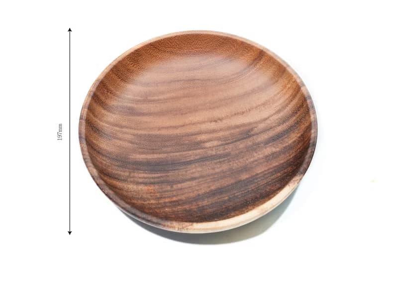 Islandoffer島嶼製作 相思木淺碟 木系餐具家品 19.5cm (一件)