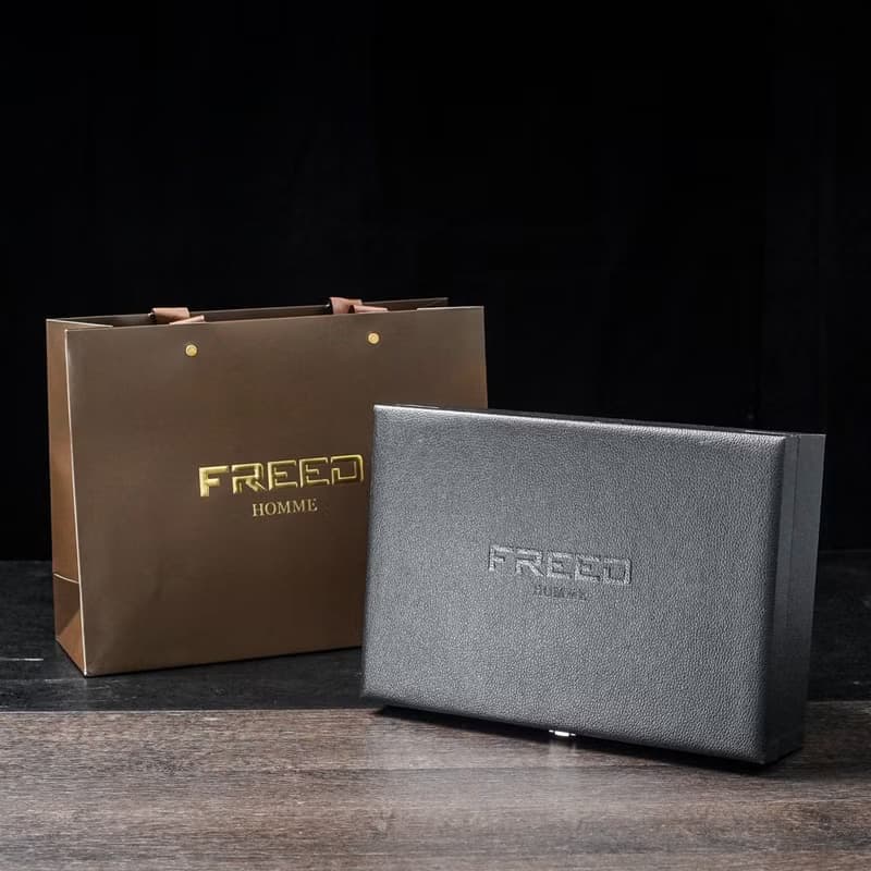 【FREED】雙刃式刮鬍刀豪華四件禮盒 - 極致黑 免費刻字服務
