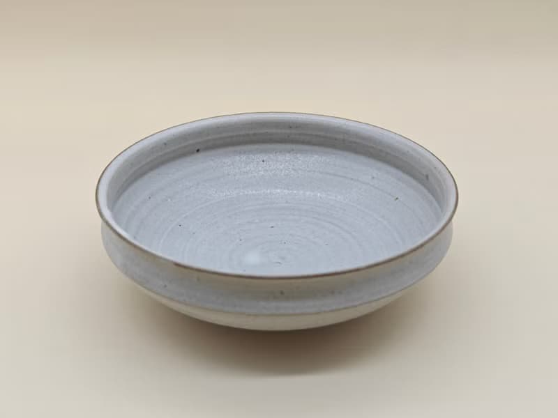 創意冰裂釉陶瓷圓盤家用沙拉盤湯菜盤純色盤子復古麻點盤子餐具