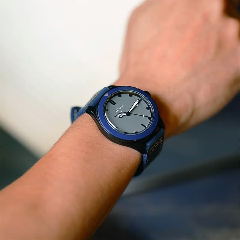 經典拱型鏡面水鬼系列 - 灰面藍框