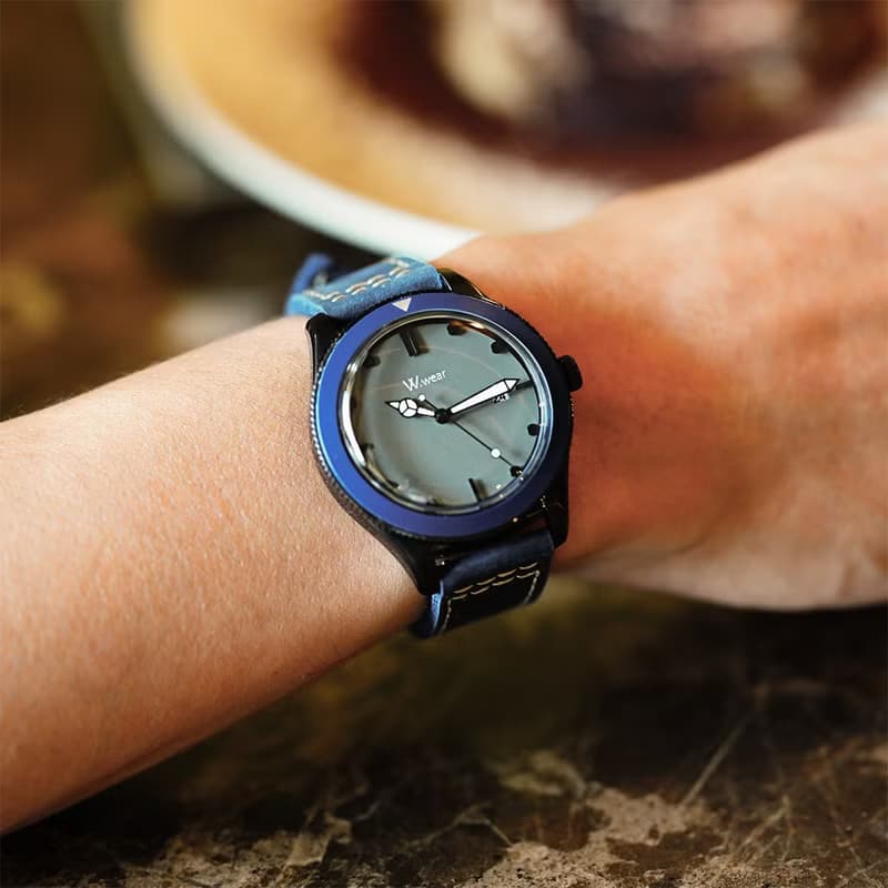 經典拱型鏡面水鬼系列 - 灰面藍框