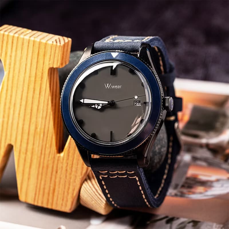 經典拱型鏡面水鬼系列 - 灰面藍框