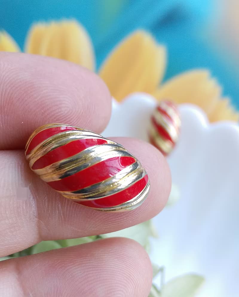 Vintage Jewelry 西洋古董飾品 復古 簡約 月牙 針式耳環