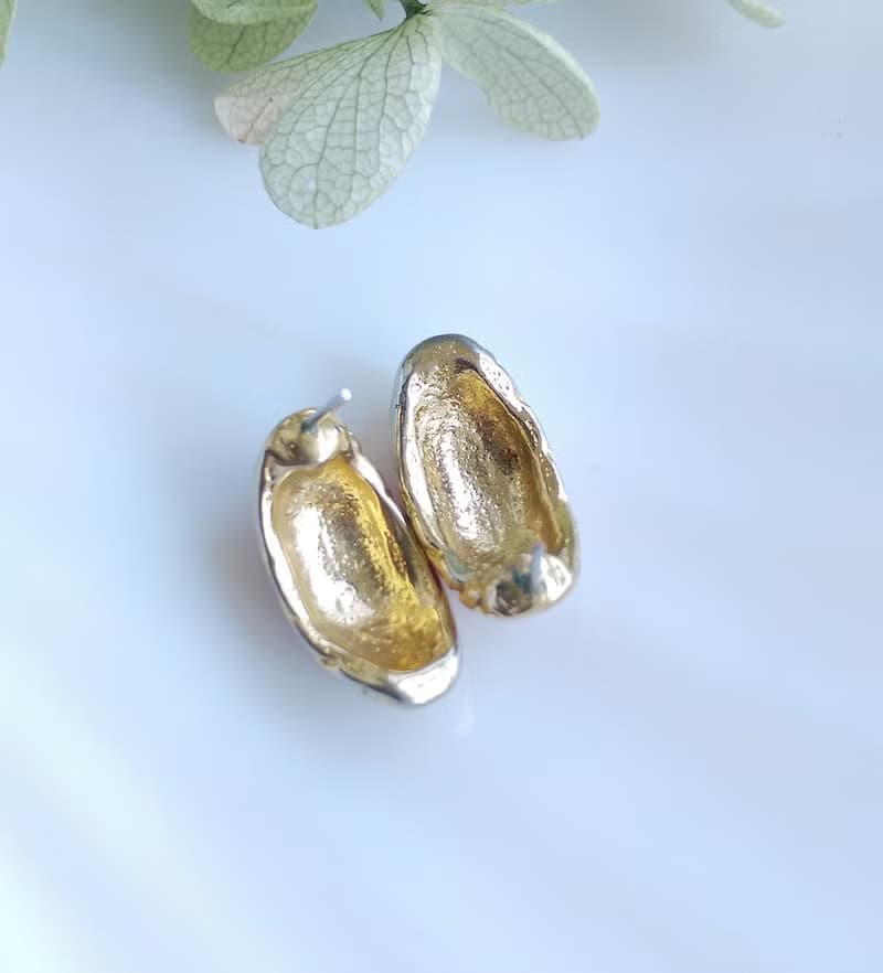 Vintage Jewelry 西洋古董飾品 復古 簡約 月牙 針式耳環