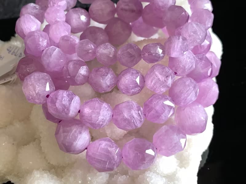 快速出貨 天然高等級紫鋰輝切面手鏈手鍊