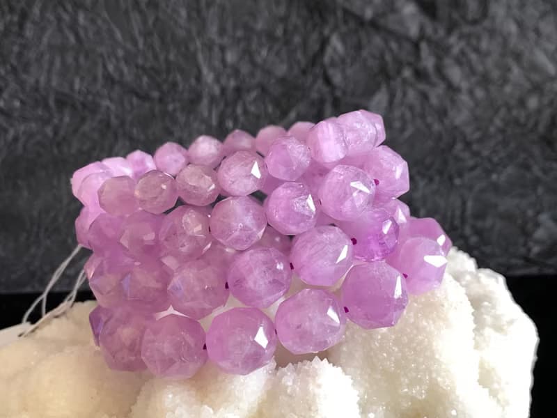 快速出貨 天然高等級紫鋰輝切面手鏈手鍊