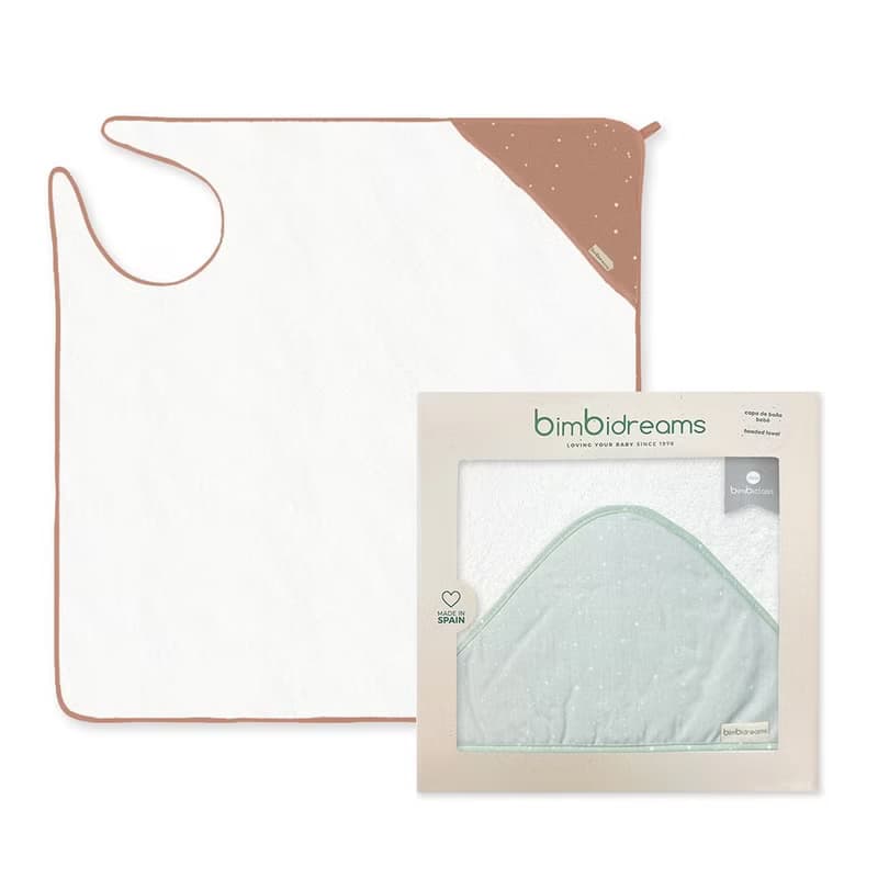 【Bimbidreams】純棉連帽圍裙式寶寶浴巾禮盒 100x100cm /新生兒