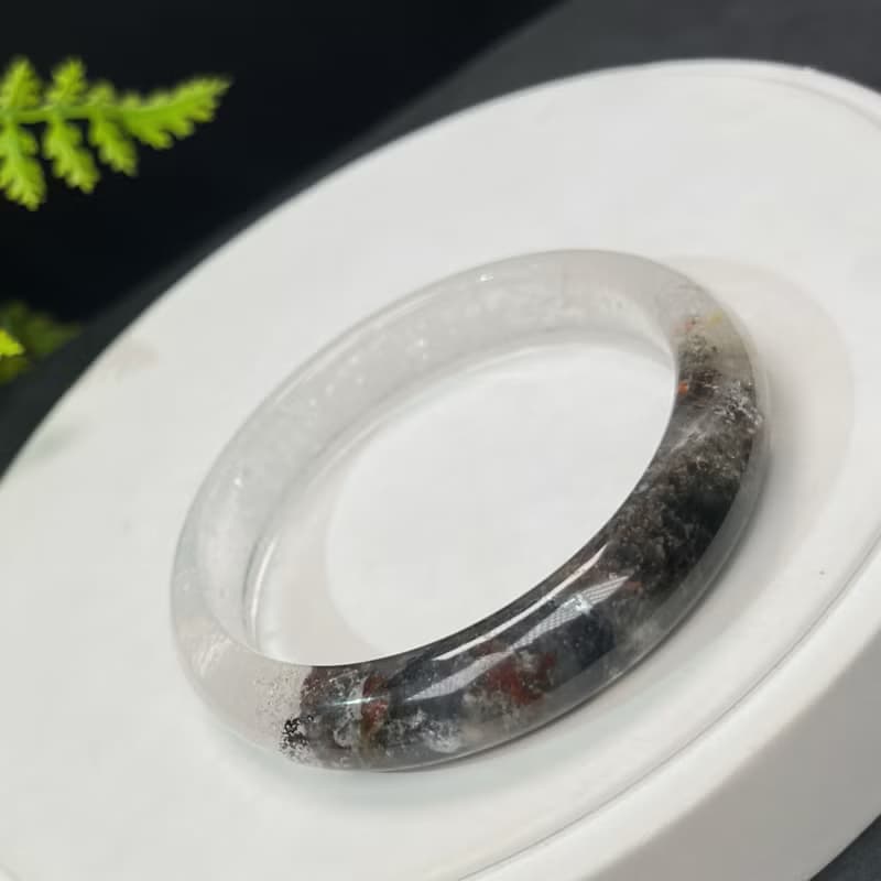 高品質 四季幽靈水晶手鐲 56MM 晶體冰透 異象石英手環 熱情活力