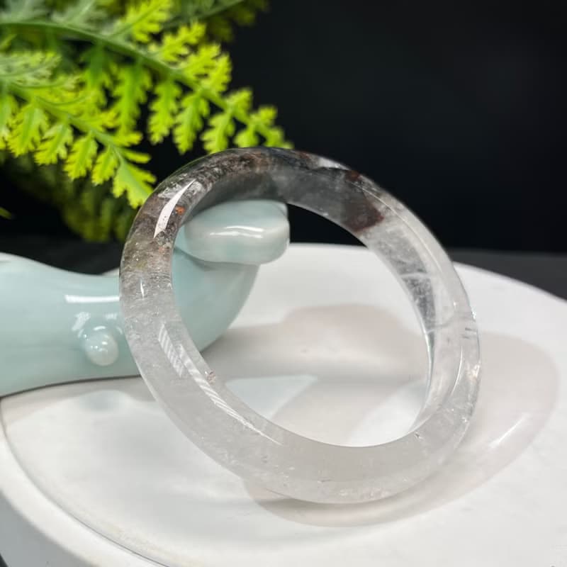 高品質 四季幽靈水晶手鐲 56MM 晶體冰透 異象石英手環 熱情活力