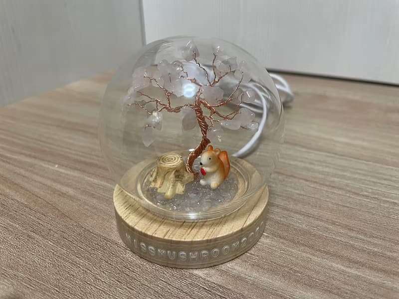 小松鼠款現貨 | 水晶樹系列微景觀水晶球燈 | 可愛 | 居家燈飾