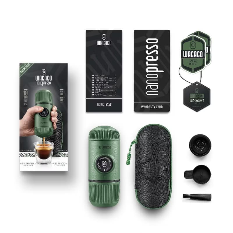 Wacaco Nanopresso Elements系列隨身咖啡機-森林綠