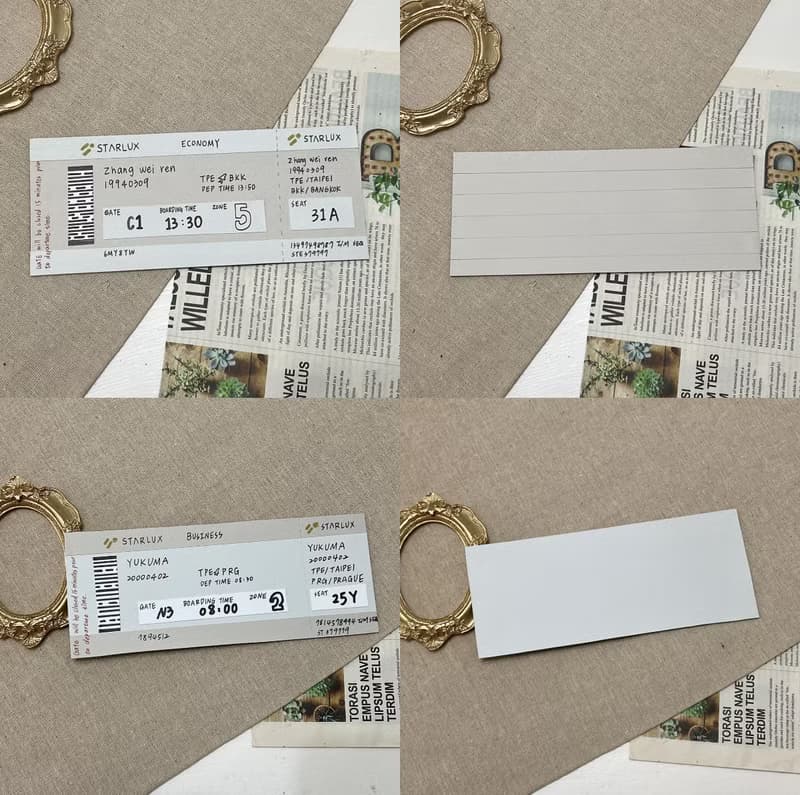 機票門票 票卷 演唱會門票 手工卡片 手作卡片 生日 情人節 紀念