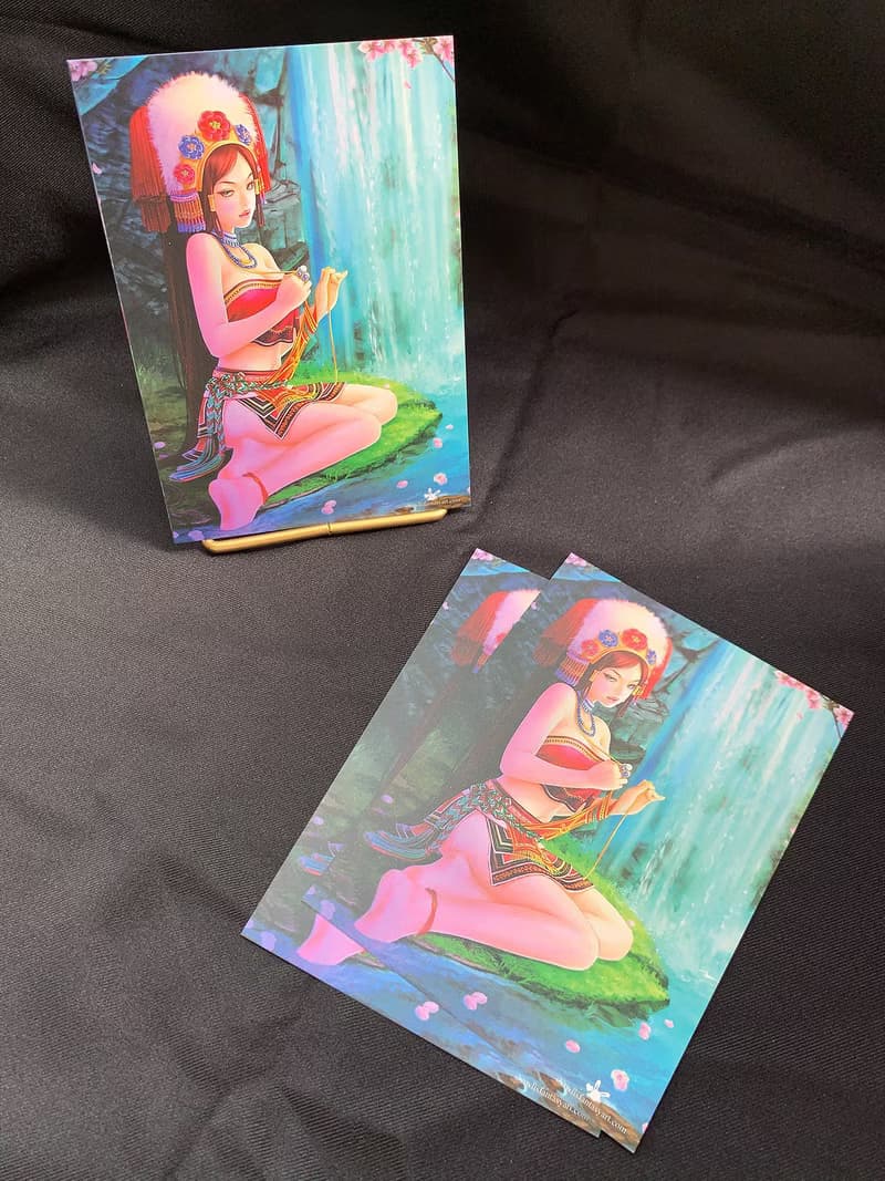 【限量明信片】原民女神－阿美族大地母神-伊娜聖誕禮物 交換禮物