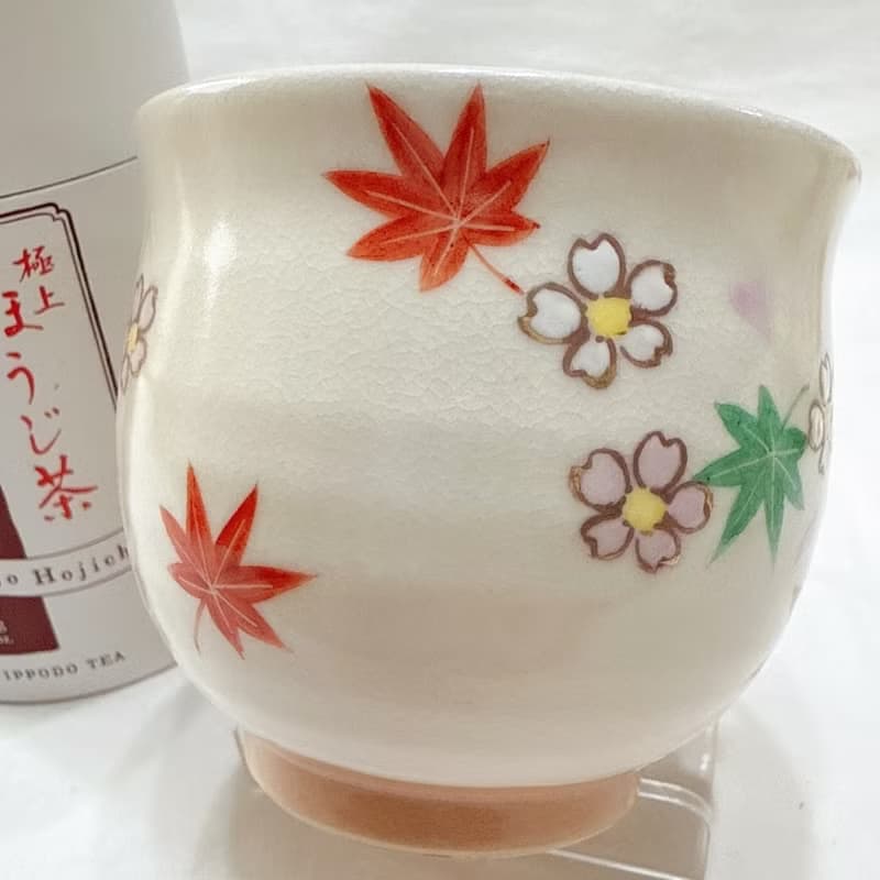 京燒立體馬克杯 - 雲錦白狐