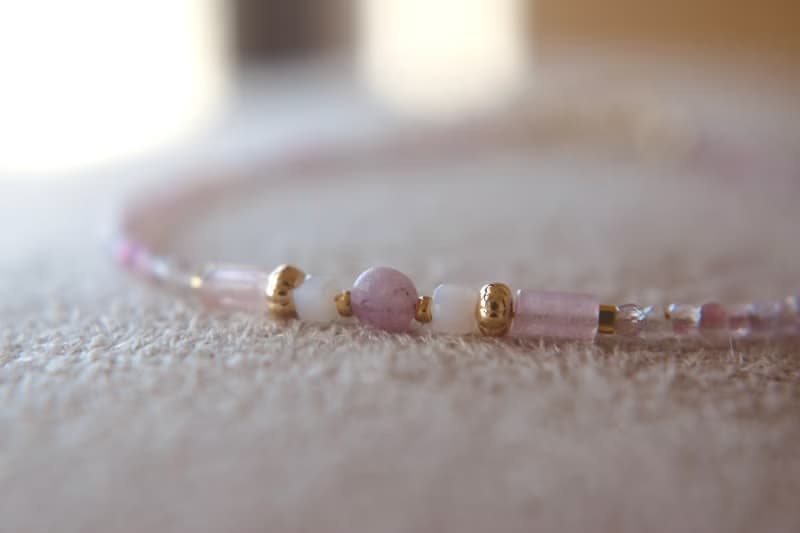 手鍊 紅寶石 粉碧璽 天然石 - 遠行 -