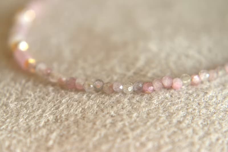 手鍊 紅寶石 粉碧璽 天然石 - 遠行 -