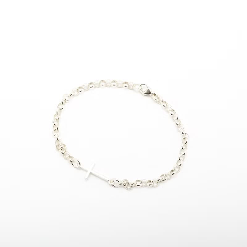 【Angel & Me】祝福 經典 十字架 925 純銀手鍊 腳鍊 生日禮物