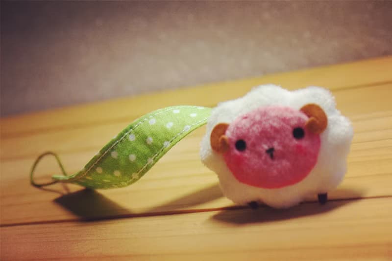 Bucute小羊奶嘴夾釦子/繩子(香草奶嘴用)/寶寶專用/手工製作/彌月禮物