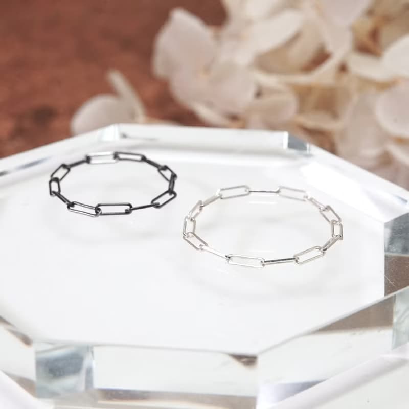 任選3件999 細緻長方圈 純銀鍊戒 女戒 軟戒指 多款戒圍 可當尾戒