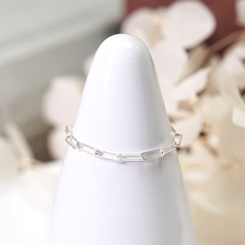 任選3件999 細緻長方圈 純銀鍊戒 女戒 軟戒指 多款戒圍 可當尾戒