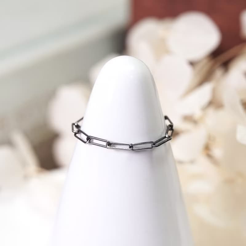 任選3件999 細緻長方圈 純銀鍊戒 女戒 軟戒指 多款戒圍 可當尾戒