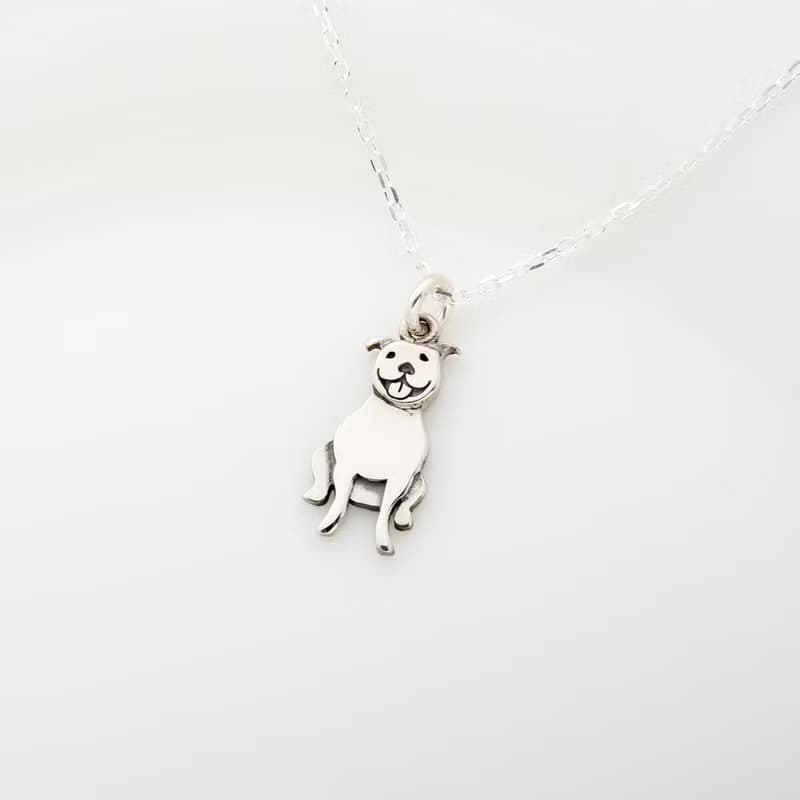 【Angel & Me】美國 比特犬 s925 純銀 項鍊 情人節 聖誕節禮物