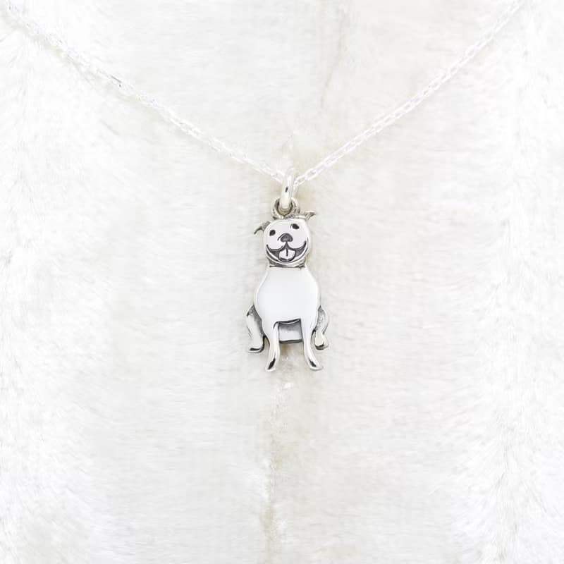 【Angel & Me】美國 比特犬 s925 純銀 項鍊 情人節 聖誕節禮物