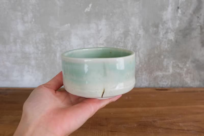 天青手拉胚茶碗
