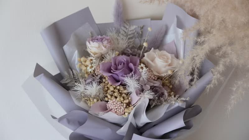 【畢業花束】畢業禮物 永生玫瑰 玫瑰花束 永生花束 玻璃球