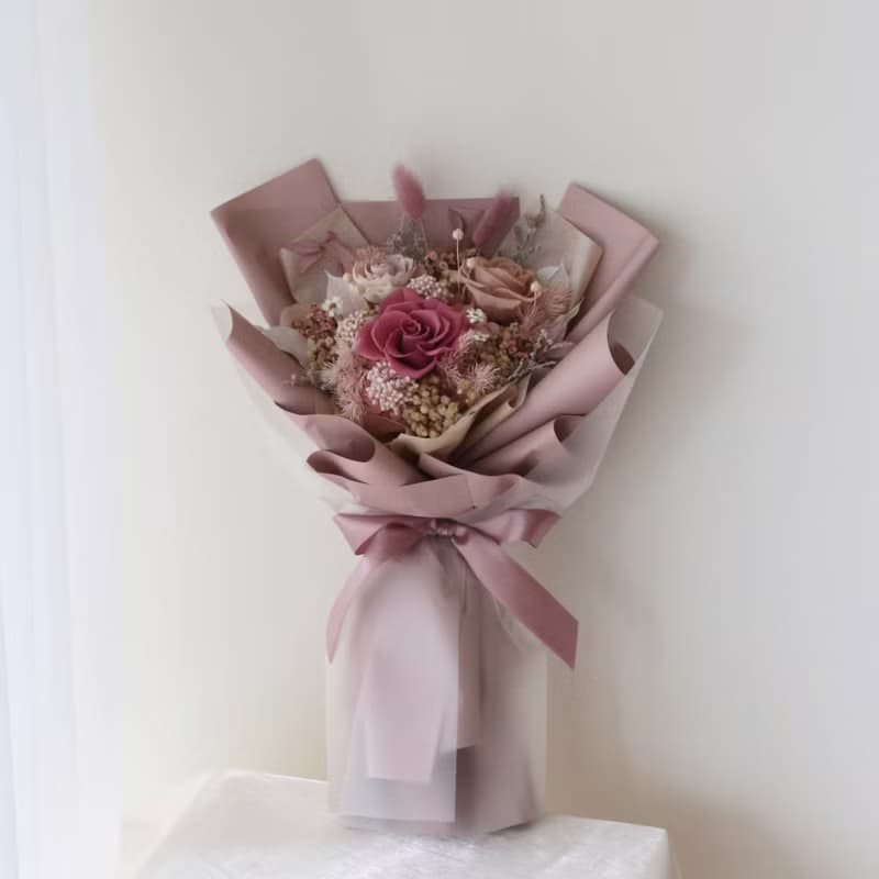 【畢業花束】畢業禮物 永生玫瑰 玫瑰花束 永生花束 玻璃球