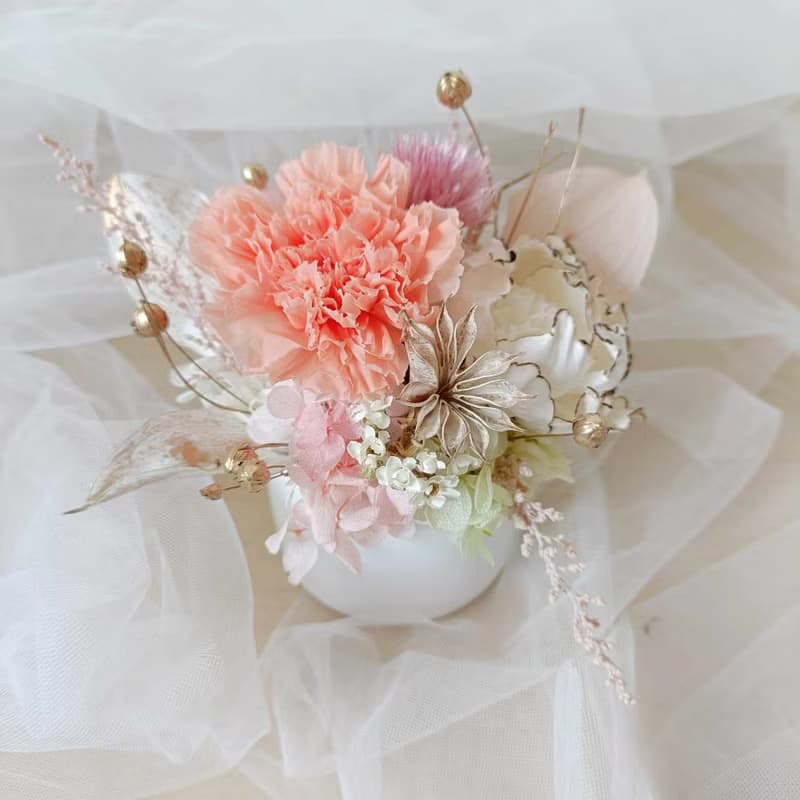 母親節禮物 精品永生康乃馨盆花|生日結婚開店開幕展場店面佈置